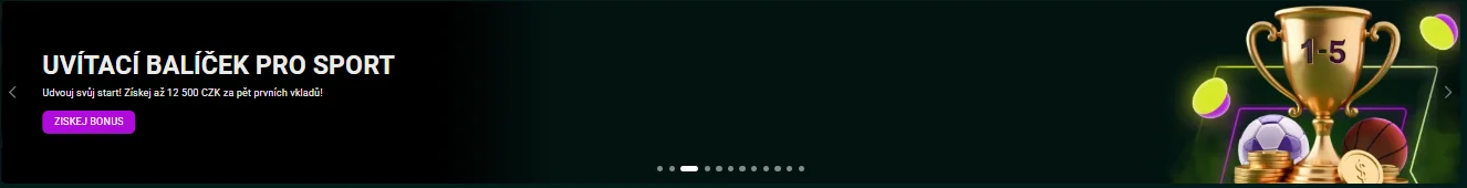 Sportovní uvítací balíček SpinBetter až 500 EUR